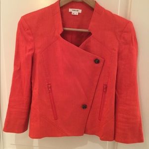 Helmet Lang glossy linen twill blazer